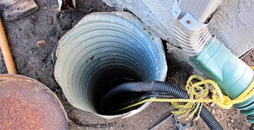 exterior sump pump
