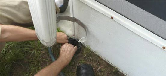 underground downspout
